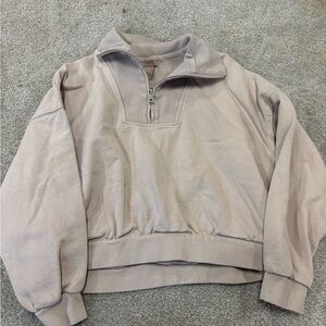 H&M Light Beige Ribbed Pullover